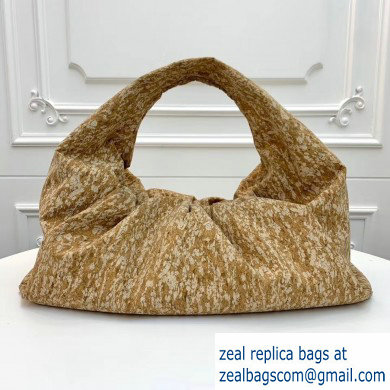 Bottega Veneta The Voluminous Shoulder Pouch Bag In Natural Cork 2020