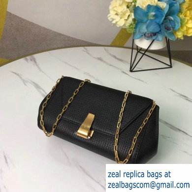 Bottega Veneta Trapezoidal Mini BV Angle Chain Shoulder Bag Black 2020