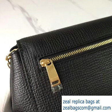 Bottega Veneta Trapezoidal Mini BV Angle Chain Shoulder Bag Black 2020