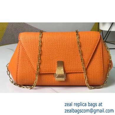 Bottega Veneta Trapezoidal Mini BV Angle Chain Shoulder Bag Orange 2020 - Click Image to Close