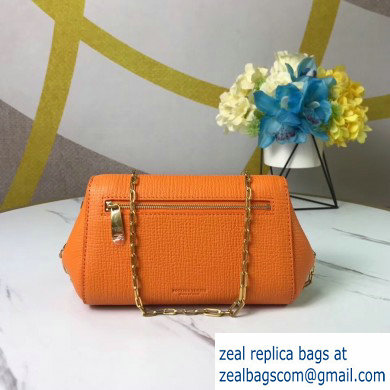 Bottega Veneta Trapezoidal Mini BV Angle Chain Shoulder Bag Orange 2020 - Click Image to Close