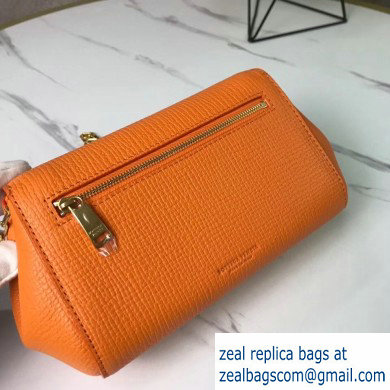 Bottega Veneta Trapezoidal Mini BV Angle Chain Shoulder Bag Orange 2020