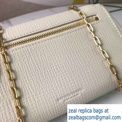 Bottega Veneta Trapezoidal Mini BV Angle Chain Shoulder Bag White 2020 - Click Image to Close