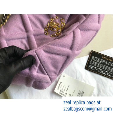 Chanel 19 Small Jersey Flap Bag AS1160 Mauve 2020