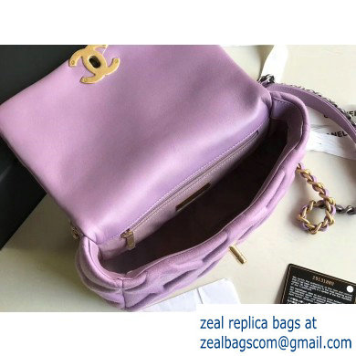 Chanel 19 Small Jersey Flap Bag AS1160 Mauve 2020