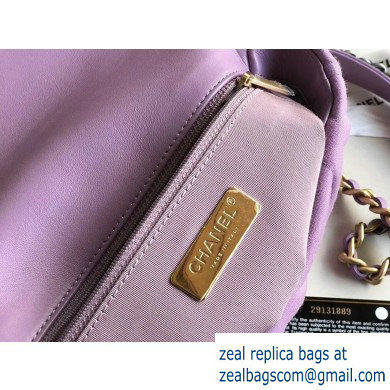 Chanel 19 Small Jersey Flap Bag AS1160 Mauve 2020