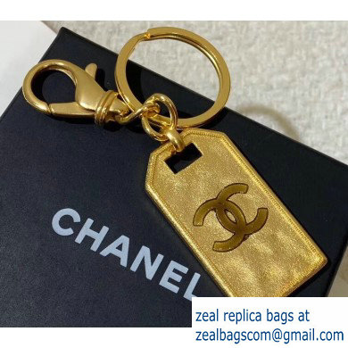 Chanel Vintage Logo Bag Charm Key Ring 2020