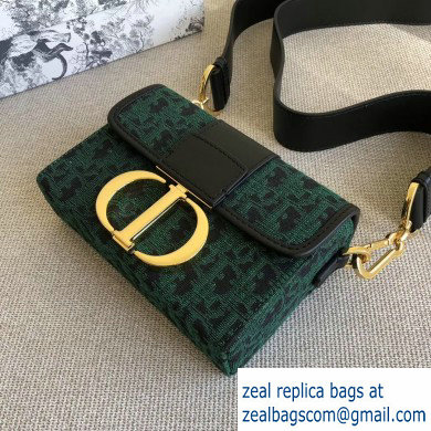 Dior 30 Montaigne Box Bag In Oblique Embroidered Canvas Green with CD Clasp 2020 - Click Image to Close