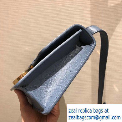 Dior 30 Montaigne Flap Bag in Grained Calfskin Denim Blue and CD Clasp 2020 - Click Image to Close