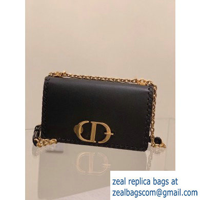 Dior 30 Montaigne Flap Chain Bag Braided Edge Black 2020 - Click Image to Close