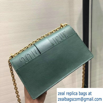 Dior 30 Montaigne Stamped Grain Calfskin Flap Chain Bag Green 2020 - Click Image to Close