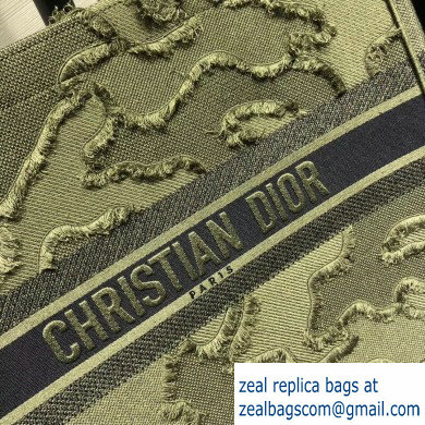 Dior Book Tote Bag in Camouflage Embroidered Canvas Green 2020 - Click Image to Close