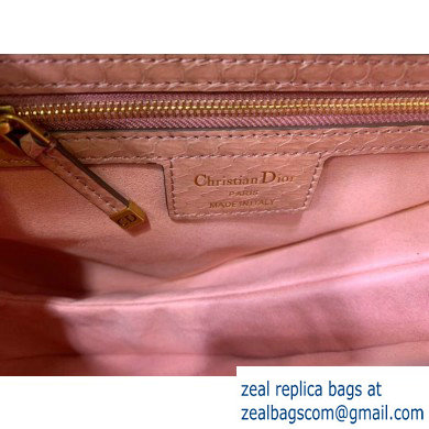 Dior Saddle Bag in Python Nude Pink - Click Image to Close