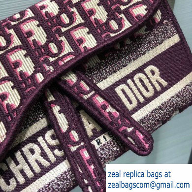 Dior Saddle Oblique Belt Bag Burgundy 2020