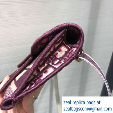 Dior Saddle Oblique Belt Bag Burgundy 2020
