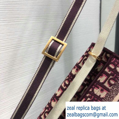 Dior Saddle Oblique Belt Bag Burgundy 2020