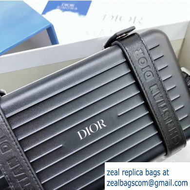 Dior and Rimowa Aluminum Personal Clutch on Strap Bag Black 2020 - Click Image to Close