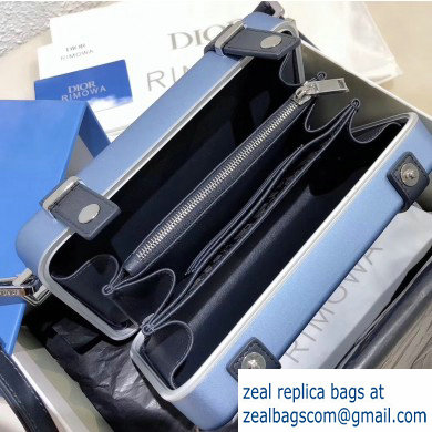 Dior and Rimowa Aluminum Personal Clutch on Strap Bag Blue 2020 - Click Image to Close