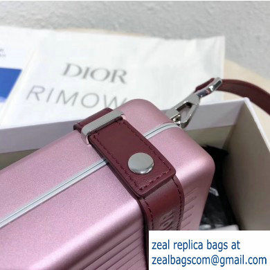 Dior and Rimowa Aluminum Personal Clutch on Strap Bag Pink 2020