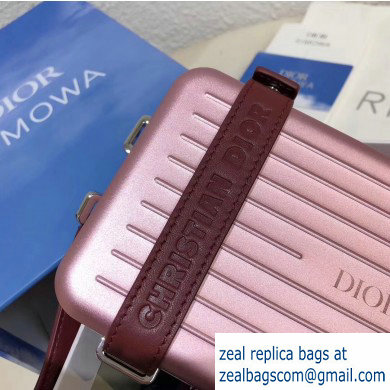 Dior and Rimowa Aluminum Personal Clutch on Strap Bag Pink 2020