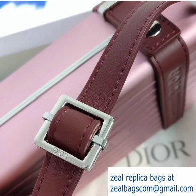 Dior and Rimowa Aluminum Personal Clutch on Strap Bag Pink 2020 - Click Image to Close