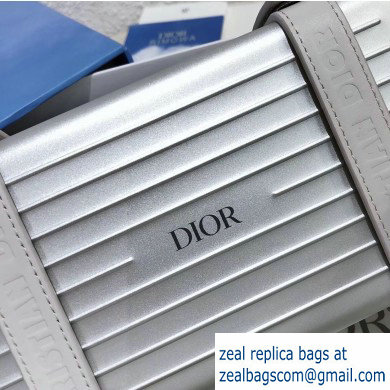 Dior and Rimowa Aluminum Personal Clutch on Strap Bag Silver 2020