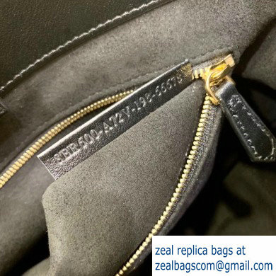 Fendi Calf Leather FF Tote Medium Bag Black 2020 - Click Image to Close