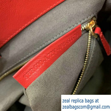 Fendi Calf Leather FF Tote Small Bag Red 2020 - Click Image to Close