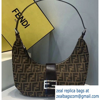 Fendi FF Motif Brown Fabric Vintage Shoulder Bag 2019 - Click Image to Close