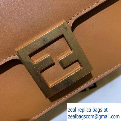 Fendi Leather FF Baguette Mini Shoulder Bag Brown 2020