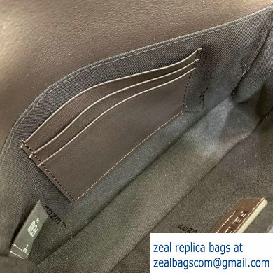 Fendi Nubuck Leather Mini Baguette Bag Pequin Striped 2020 - Click Image to Close