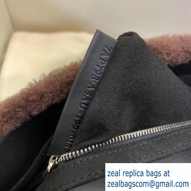 Fendi Prints On Sheepskin Medium Baguette Bag Coffee 2020