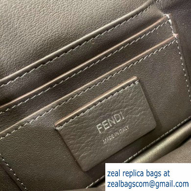 Fendi Prints On Sheepskin Mini Baguette Bag Brown 2020 - Click Image to Close