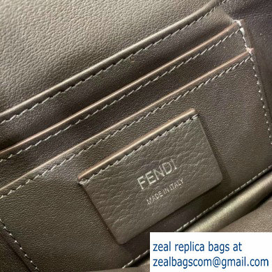 Fendi Prints On Sheepskin Mini Baguette Bag Brown 2020