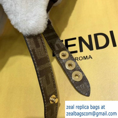 Fendi Shearling Hat White with FF Motif 2020