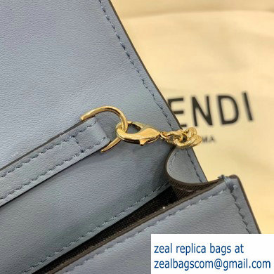 Fendi Vertical Wallet On Chain Kan U Mini Bag Baby Blue 2020