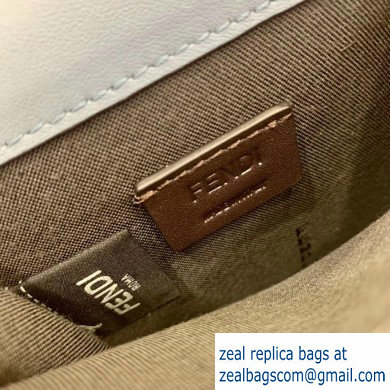 Fendi Vertical Wallet On Chain Kan U Mini Bag Baby Blue 2020