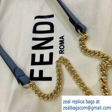 Fendi Vertical Wallet On Chain Kan U Mini Bag Baby Blue 2020