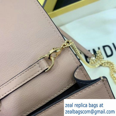 Fendi Vertical Wallet On Chain Kan U Mini Bag Beige 2020