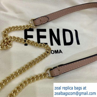 Fendi Vertical Wallet On Chain Kan U Mini Bag Beige 2020 - Click Image to Close