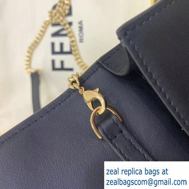 Fendi Vertical Wallet On Chain Kan U Mini Bag Black 2020