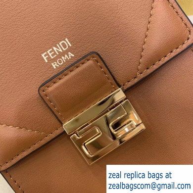 Fendi Vertical Wallet On Chain Kan U Mini Bag Brown 2020