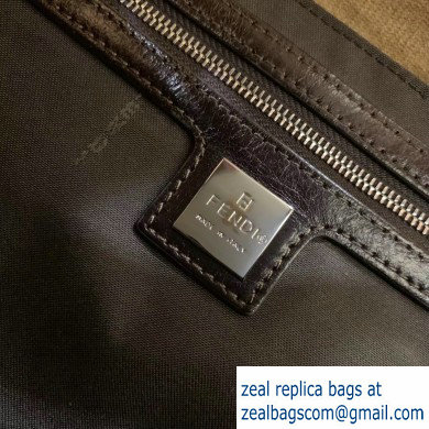 Fendi Vintage Corduroy Large Baguette Bag Khaki 2020