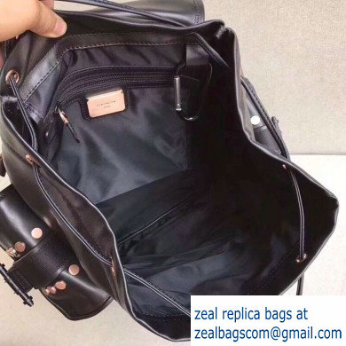 Givenchy Calfskin Backpack Bag 9625 Black/Studs