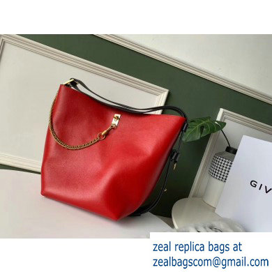 Givenchy GV Bucket Leather Bag Red - Click Image to Close