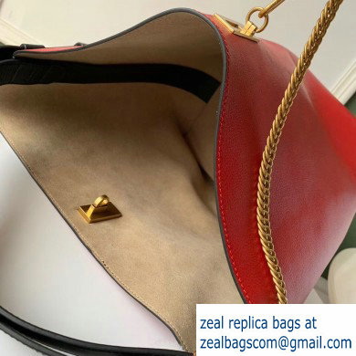 Givenchy GV Bucket Leather Bag Red