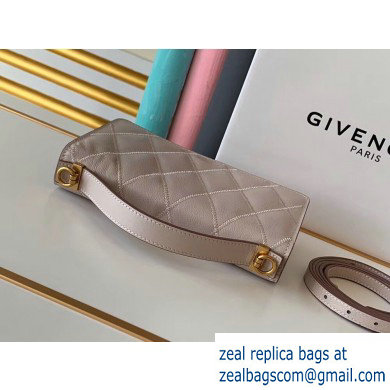 Givenchy Gv3 Strap Wallet in Diamond Quilted Leather Beige