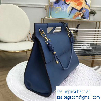 Givenchy Large Whip Bag in Smooth Leather Blue - Click Image to Close