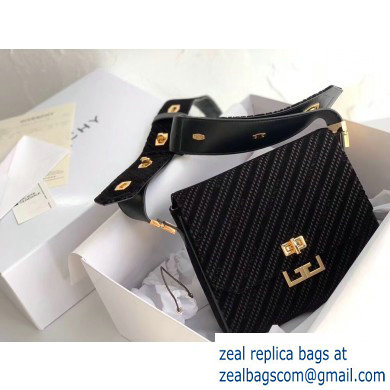 Givenchy Medium Eden Messenger Bag in GIVENCHY 4G Velvet Black 2020 - Click Image to Close
