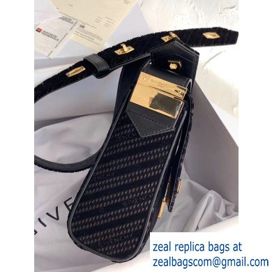 Givenchy Medium Eden Messenger Bag in GIVENCHY 4G Velvet Black 2020